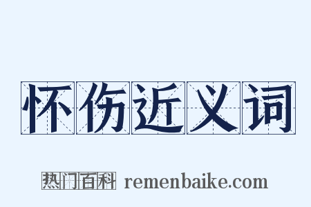 怀伤近义词是什么意思的图片